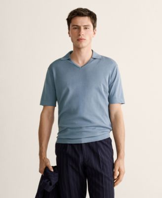 Men's Fine-Knit Cotton Polo Shirt