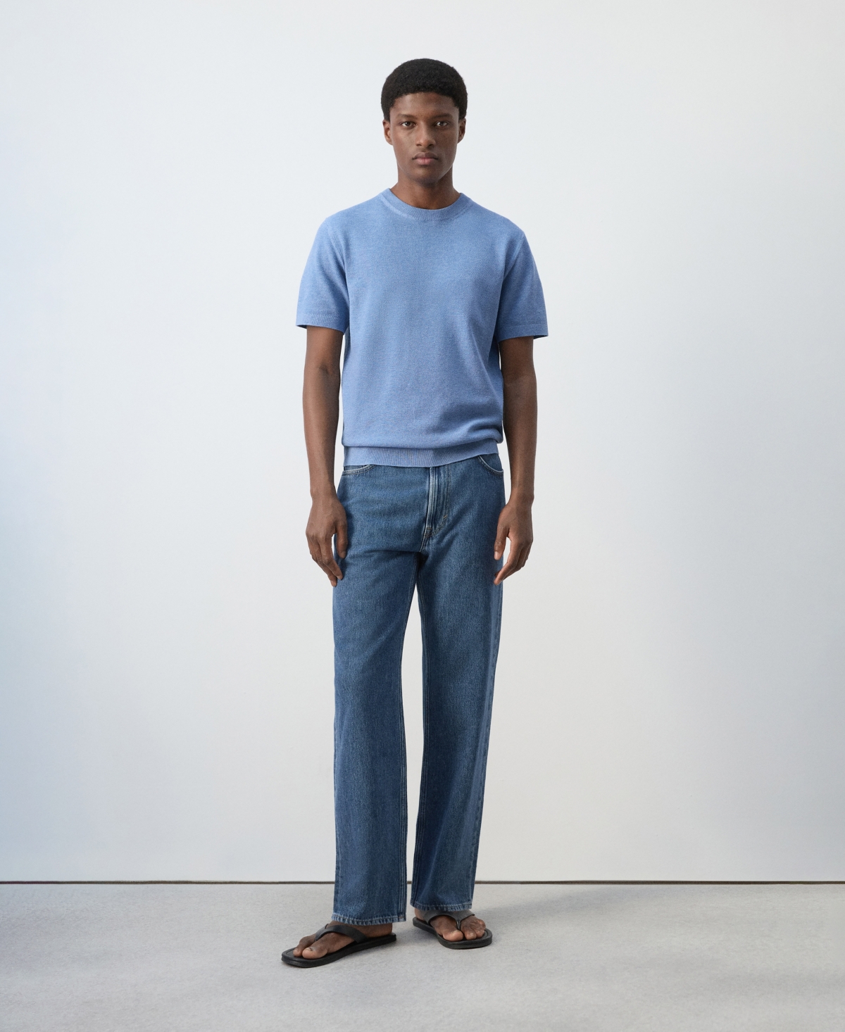 Mango Men's Cotton Relaxed-Fit Jeans