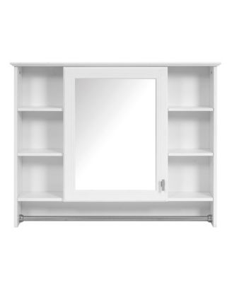 3-in-1 Bathroom Cabinet 36 Inch Wall Mounted Vanity Mirror Cabinet High Clear Mirror Surface