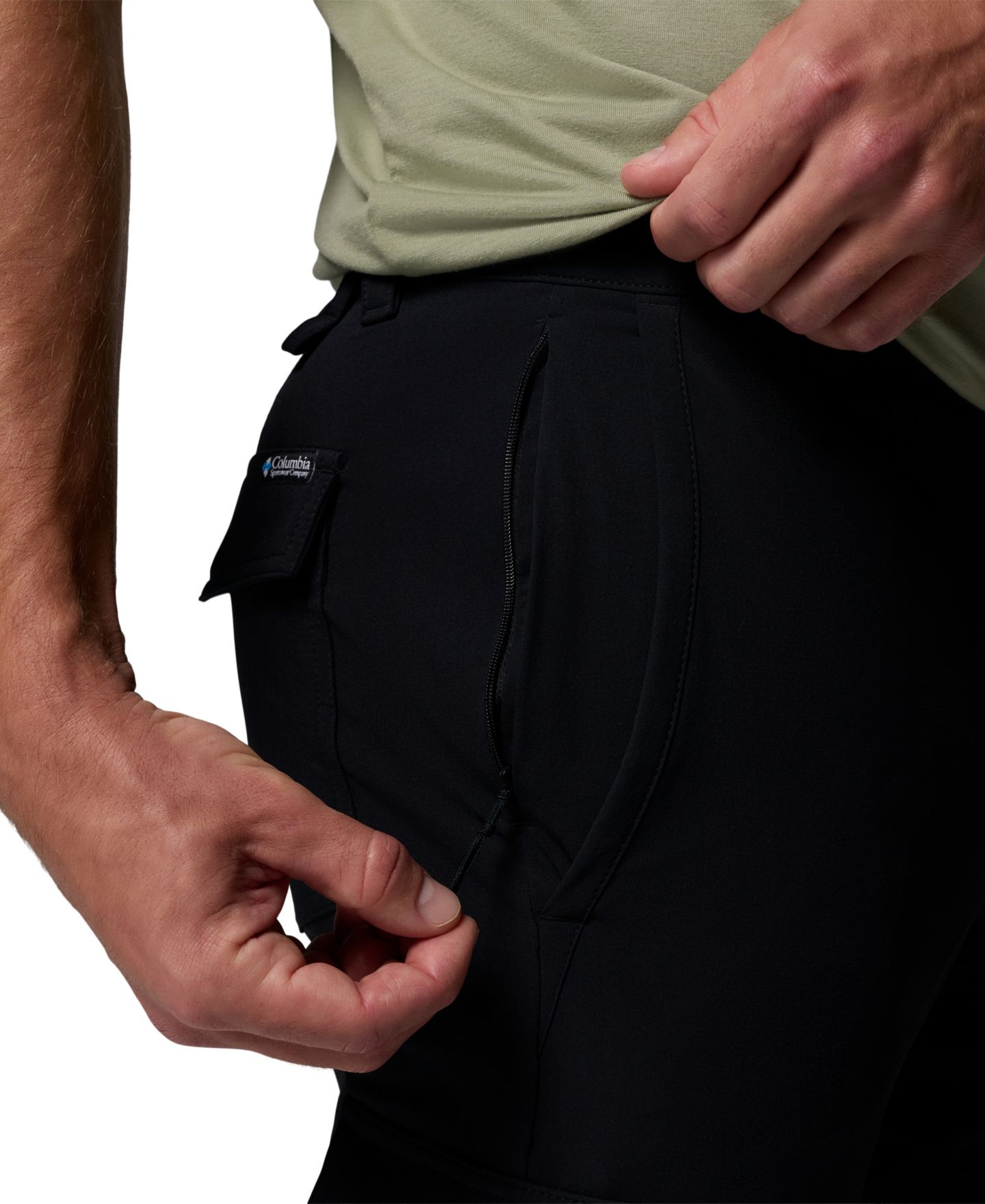 Мужские брюки Columbia ROC™ Tech Cargo, цвет: Чёрный — фото 4