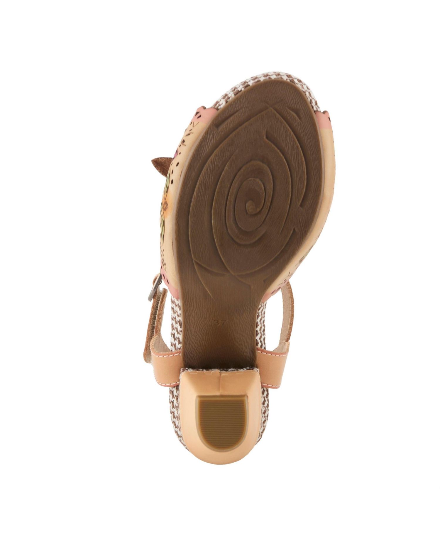 Women's Ankle Strap with Hand-Painted Design