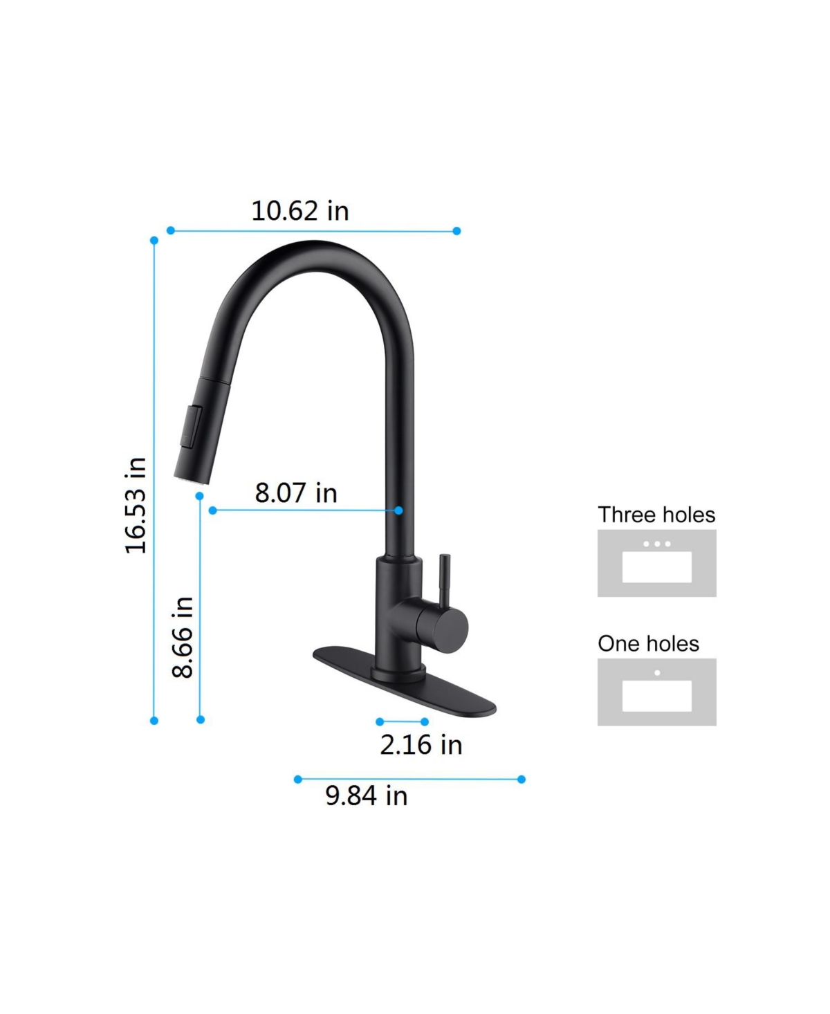 Phying Touch Kitchen Faucet with Pull Down Sprayer