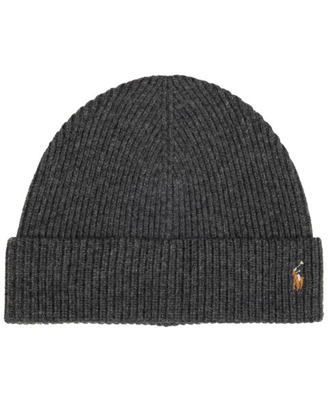 Мужской головной убор Polo Ralph Lauren Signature Cuff Hat, цвет: Угольный