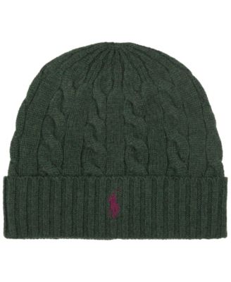 Men's Cashmere Blend Cable Beanie