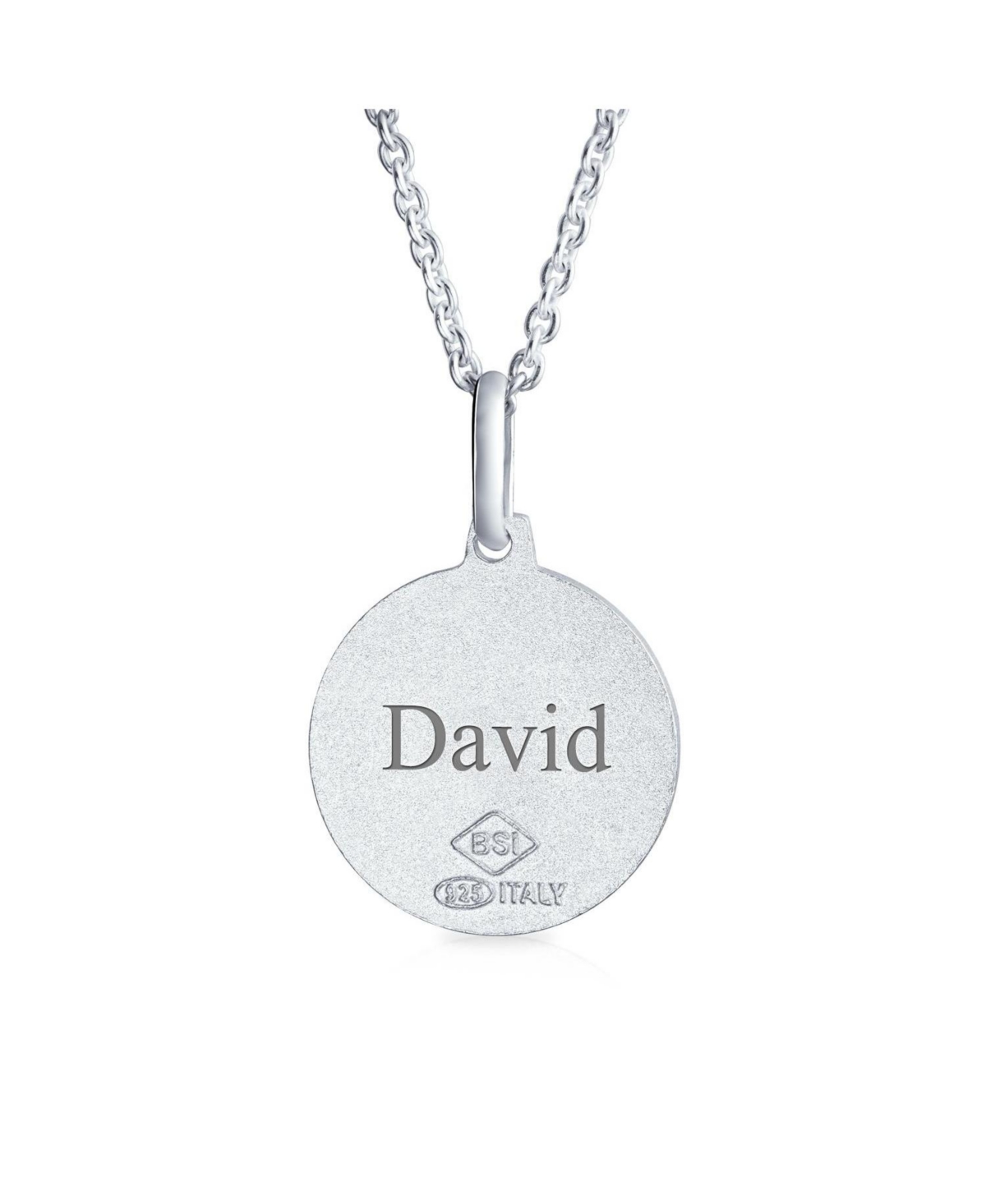 Bling Jewelry Parton Of Safe Travel Protect Us Religious Medal Saint Christopher Pendant Necklace Sterling Silver
