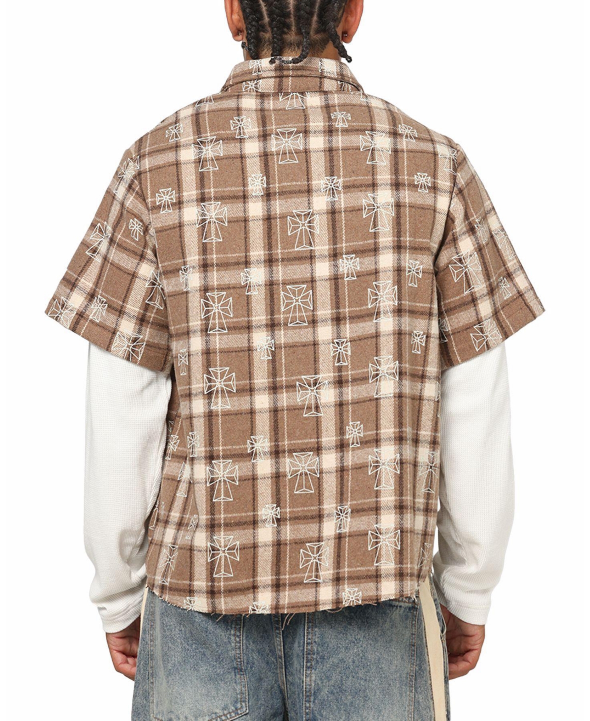 Saint Morta Men's Sanctuary Layered Button Up Shirt