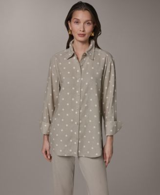 Women's Long-Sleeve Button-Front Shirt
