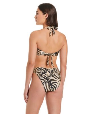 Red Carter Womens Sumatra Island Halter Top Hipster Bottoms