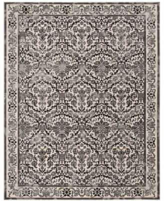  Evoke EVK242D Ivory/Grey 5'1" x 7'6" Area Rug