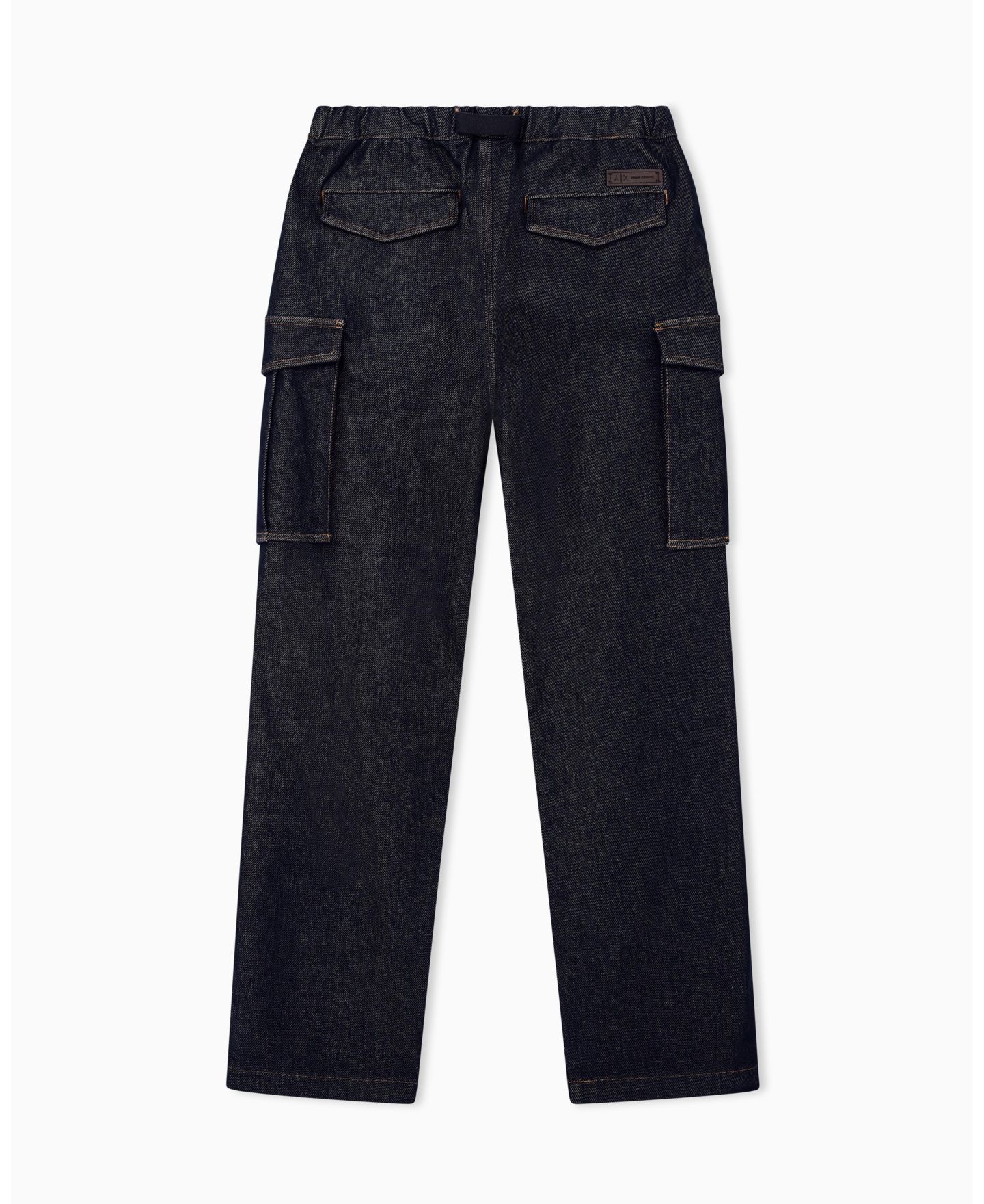 Мужские брюки A|X Armani Exchange Stretch Cotton Cargo Denim, цвет: Синий джинсовый — фото 3
