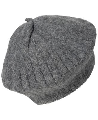 Herringbone Knit Beret Hat