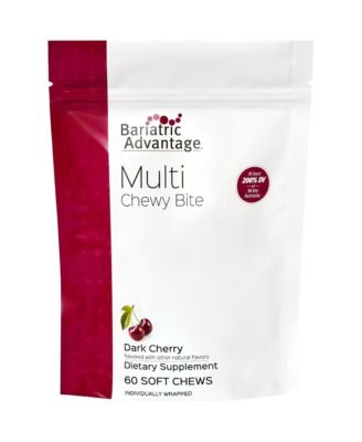 Bariatric Advantage Multi Chewy Bite - Soft Chew Multivitamin for Bariatric Surgery Patients - Chewable Multivitamin with Folic Acid - 60 Count