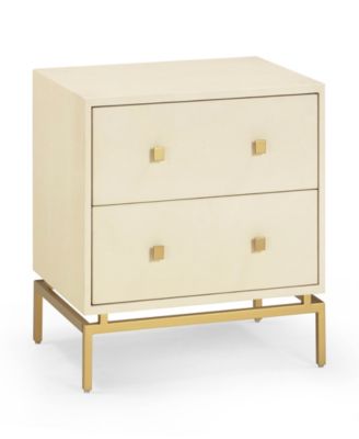 Pesce 23.3" Wood Shagreen Nightstand