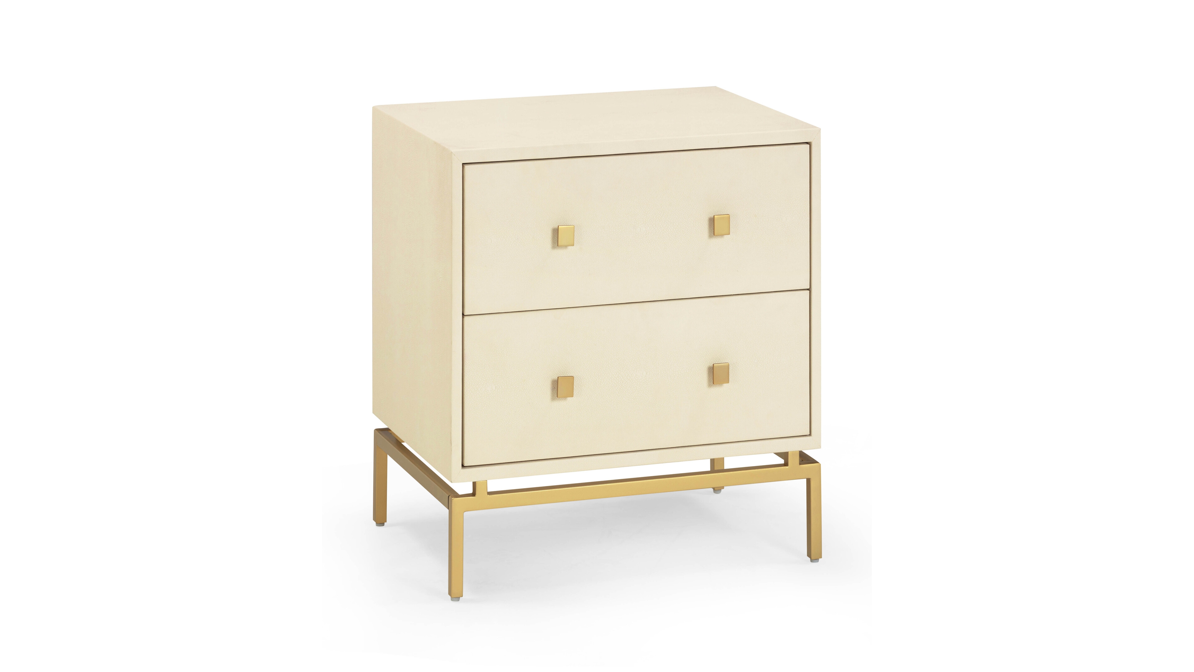 Tov Furniture Pesce 23.3" Wood Shagreen Nightstand