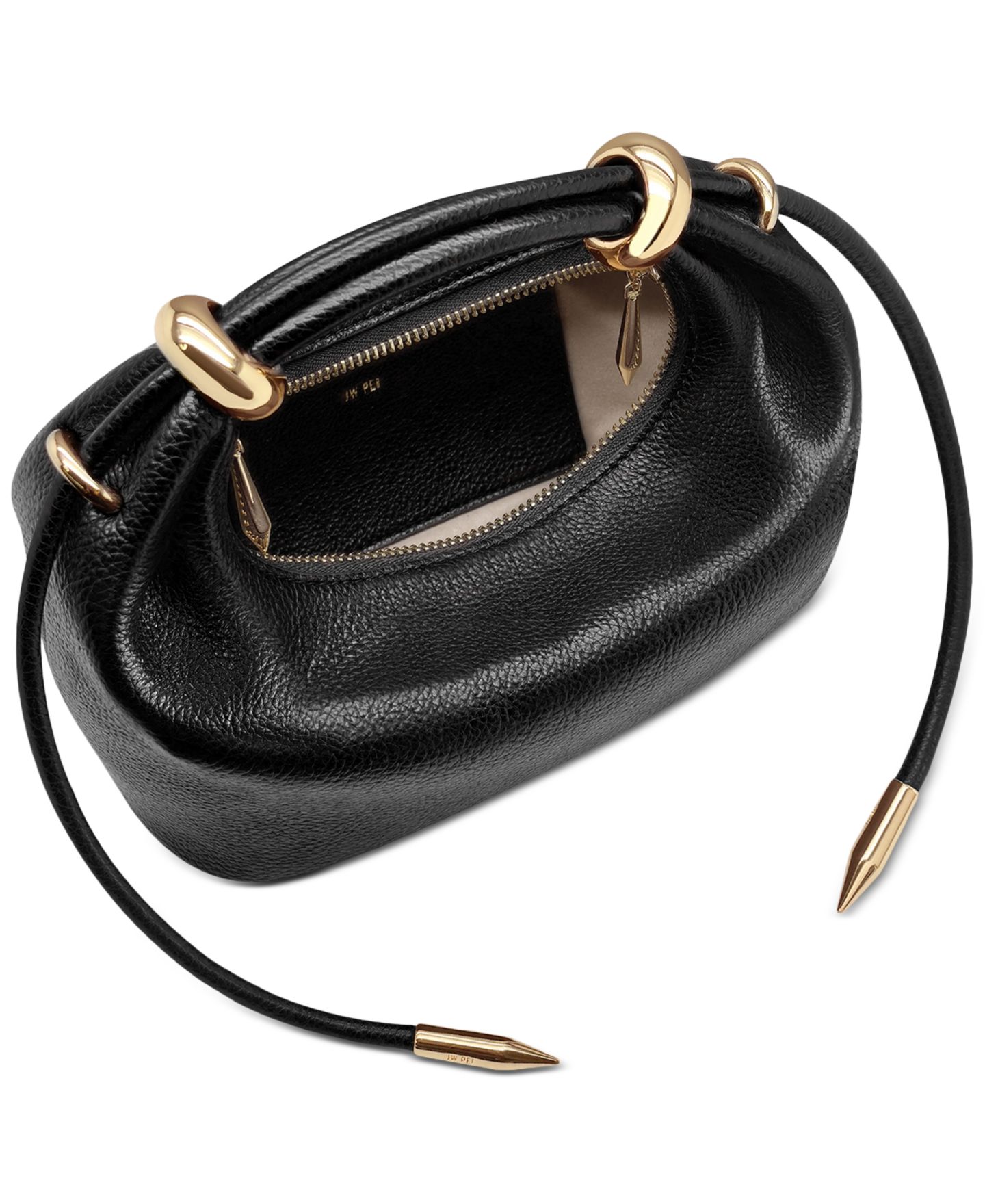 Женская сумка JW PEI Ellie Metal Ring Handbag, цвет: Чёрный — фото 4