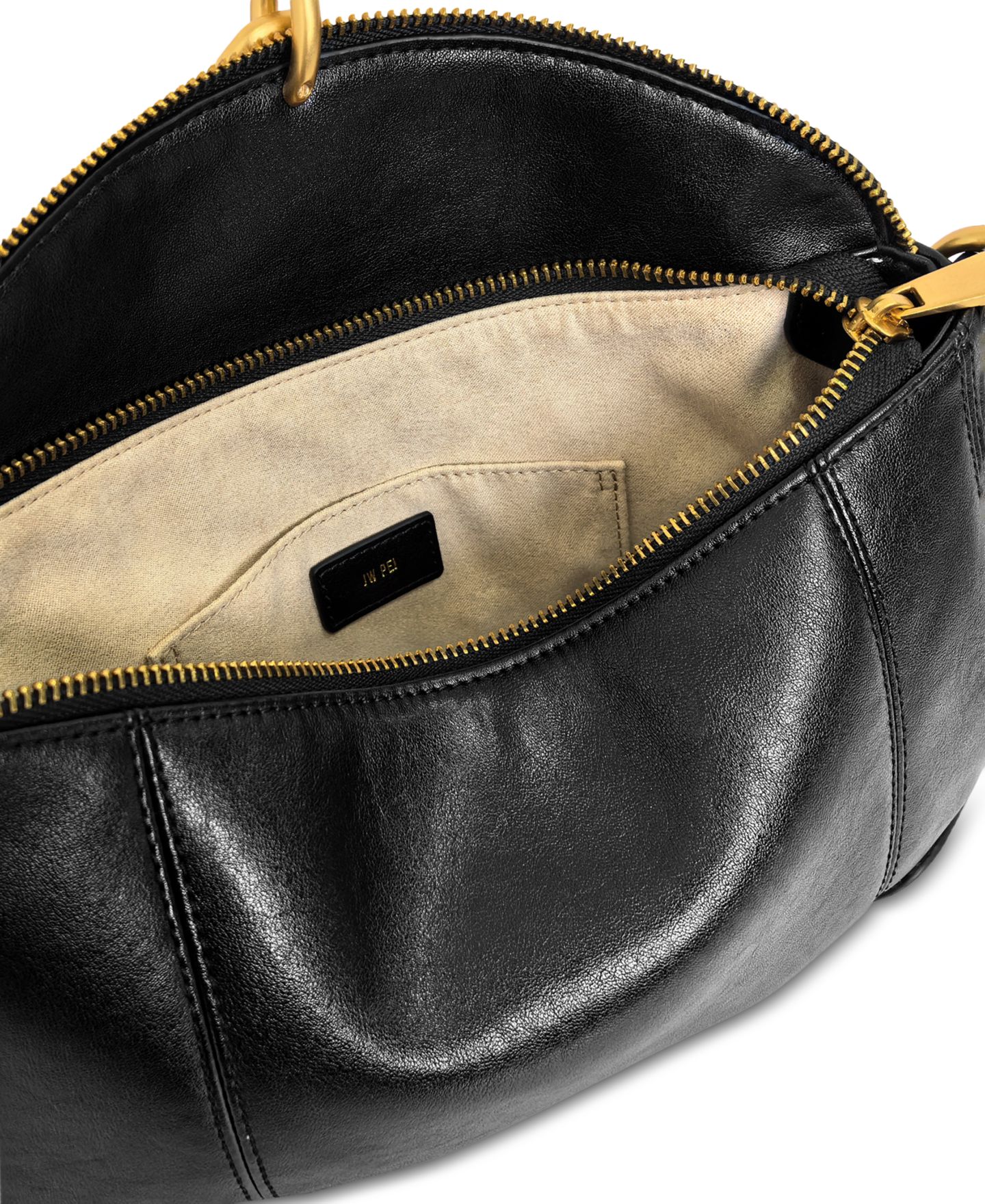 Женская сумка JW PEI Jayla Metal Pendant Shoulder Handbag, цвет: Чёрный — фото 4
