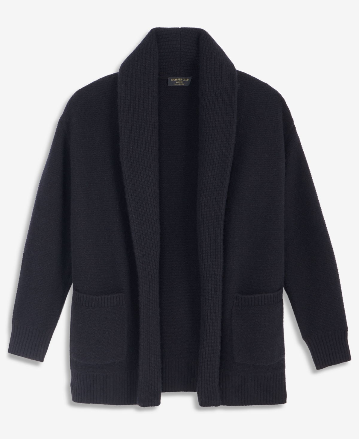 Charter Club Women's 100% Cashmere Shawl Collar Cardigan, Macy's Exclusive