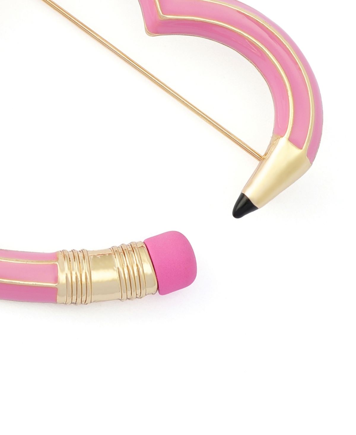 Betsey Johnson Pink Best In Class Heart Pencil Brooch