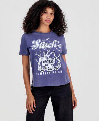 Juniors' Stitch Pumpkin Patch Crewneck Tee