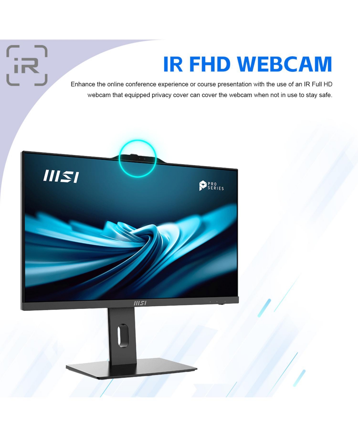 Msi Pro AP242P 23.8" All-in-One Intel Core i5 64GB Ram Intel Uhd Graphics 2TB Ssd Storage Windows 11 Home 100Hz - Black