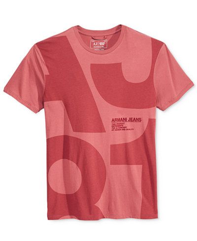 Armani Jeans Men's Graphic-Print Logo T-Shirt