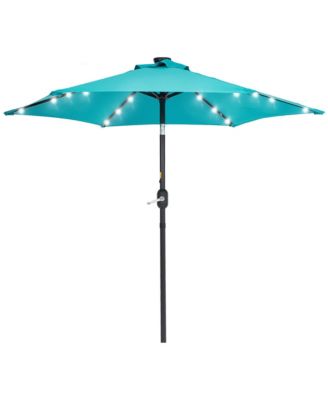 Enhance Your Outdoor Oasis With 7.5Feet LED Round Patio Umbrella - Stylish, Durable, And Sun-Protective