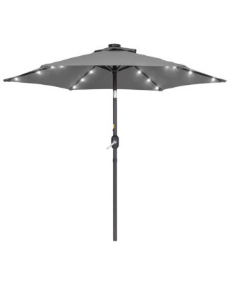 Enhance Your Outdoor Oasis With 7.5Feet LED Round Patio Umbrella - Stylish, Durable, And Sun-Protective