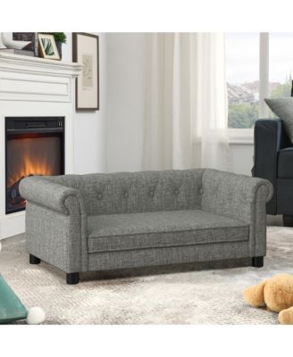 Bliss Mid-Century Large Dog Sofa with Tapered Legs, Orthopedic Cushion and Stain-Resistant Fabric