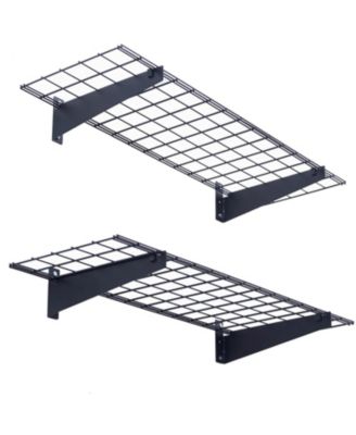 Heavy Duty Floating Wall Shelf With Storage Rack