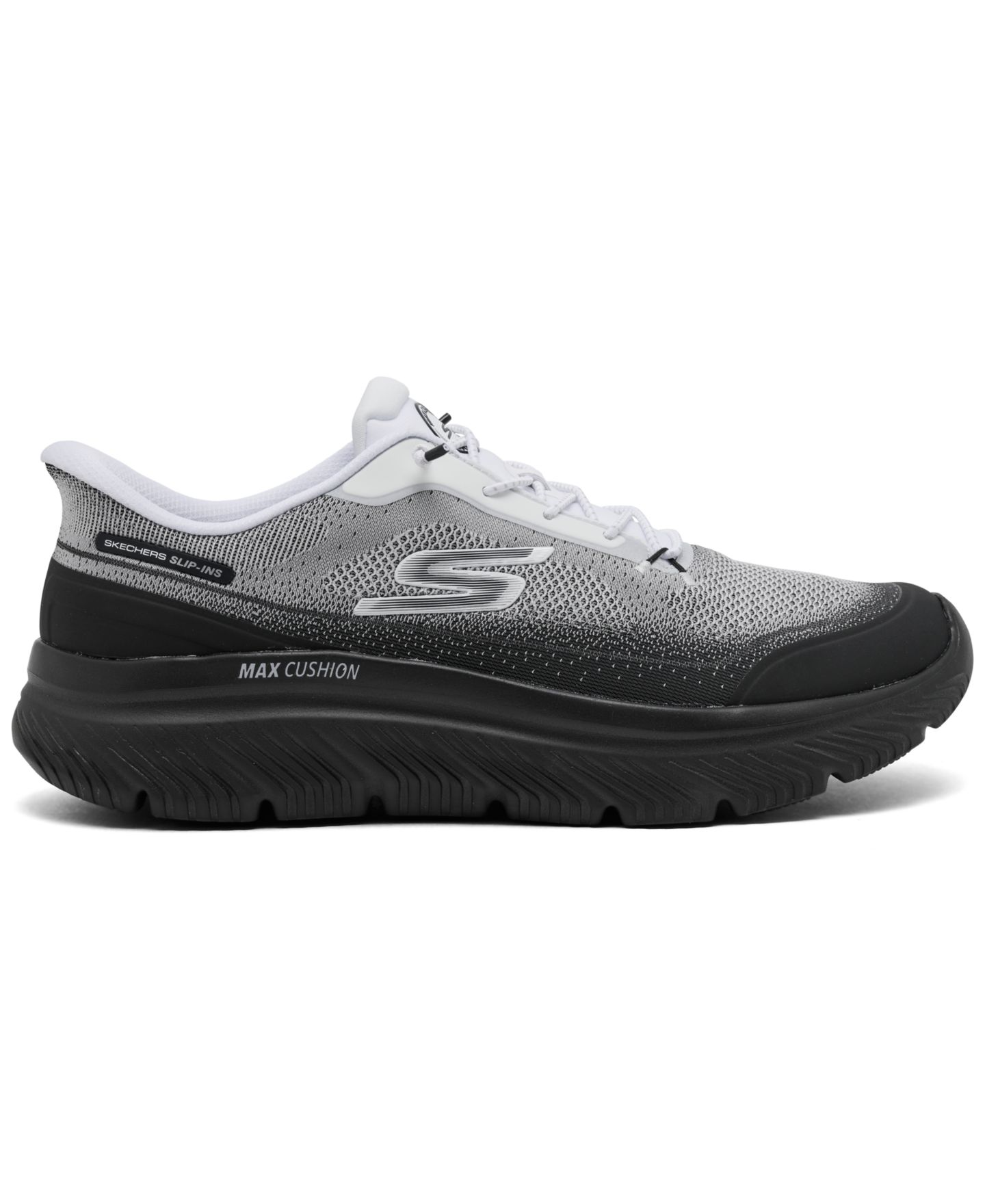 Мужские кроссовки Skechers Slip-Ins: GO Walk Max Cushioning - Zoltar, цвет: Чёрный — фото 2
