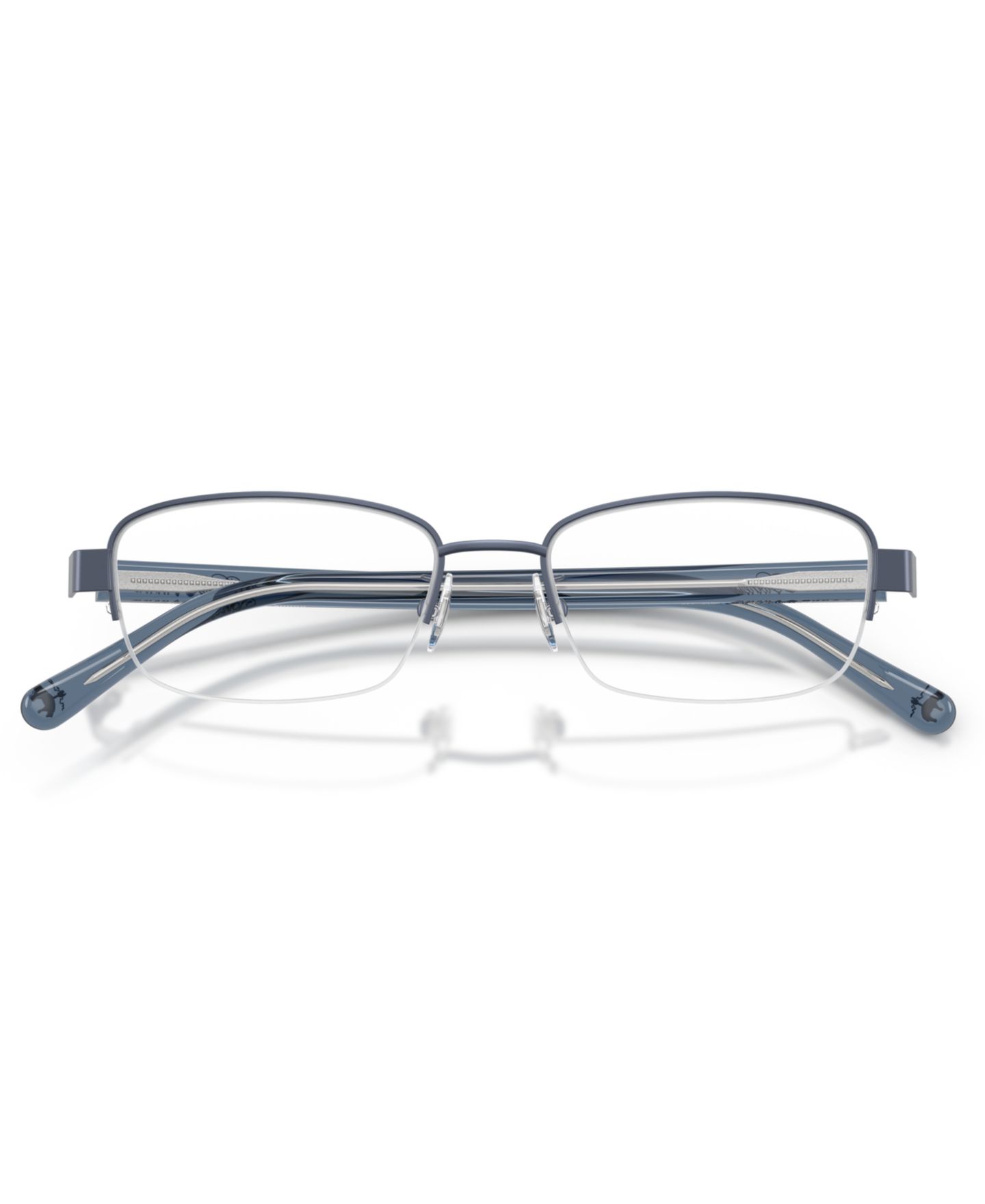 Мужские очки Brooks Brothers Man Oval Titanium BB1130TD Eyeglasses, цвет: Синий — фото 6