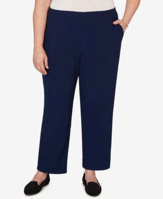 Plus Size Soft Crepe Pull-On Pants