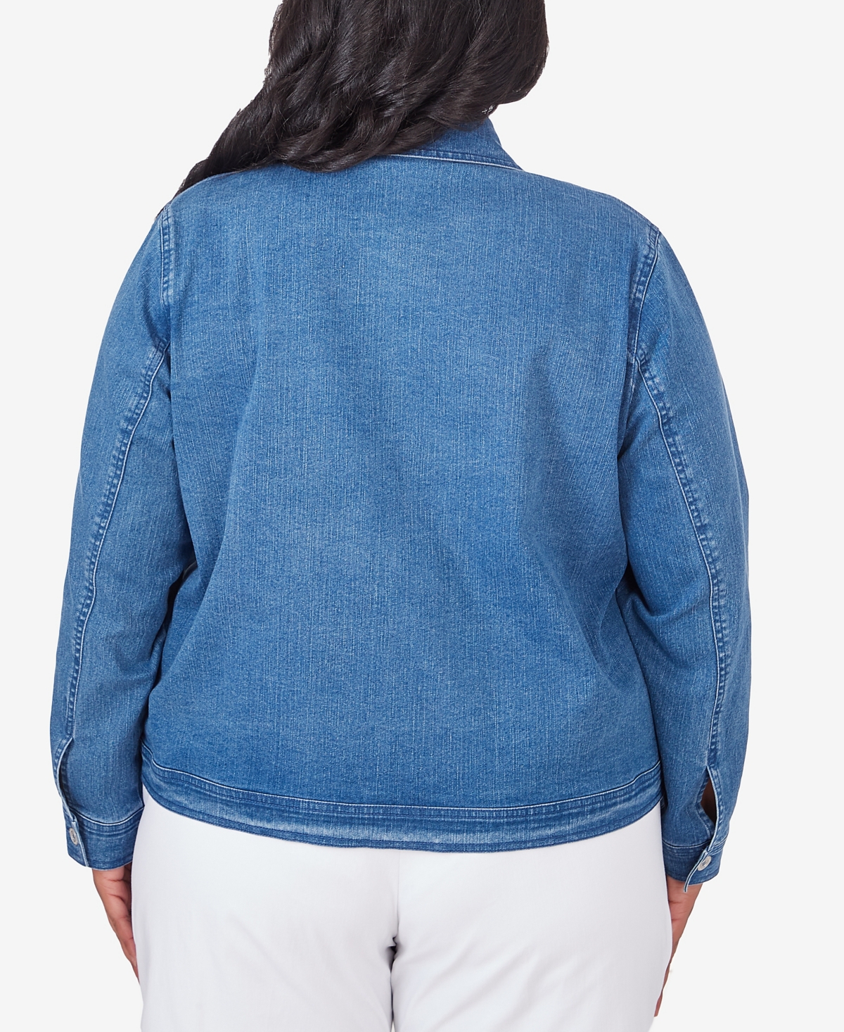 Alfred Dunner Plus Fit Denim Jacket