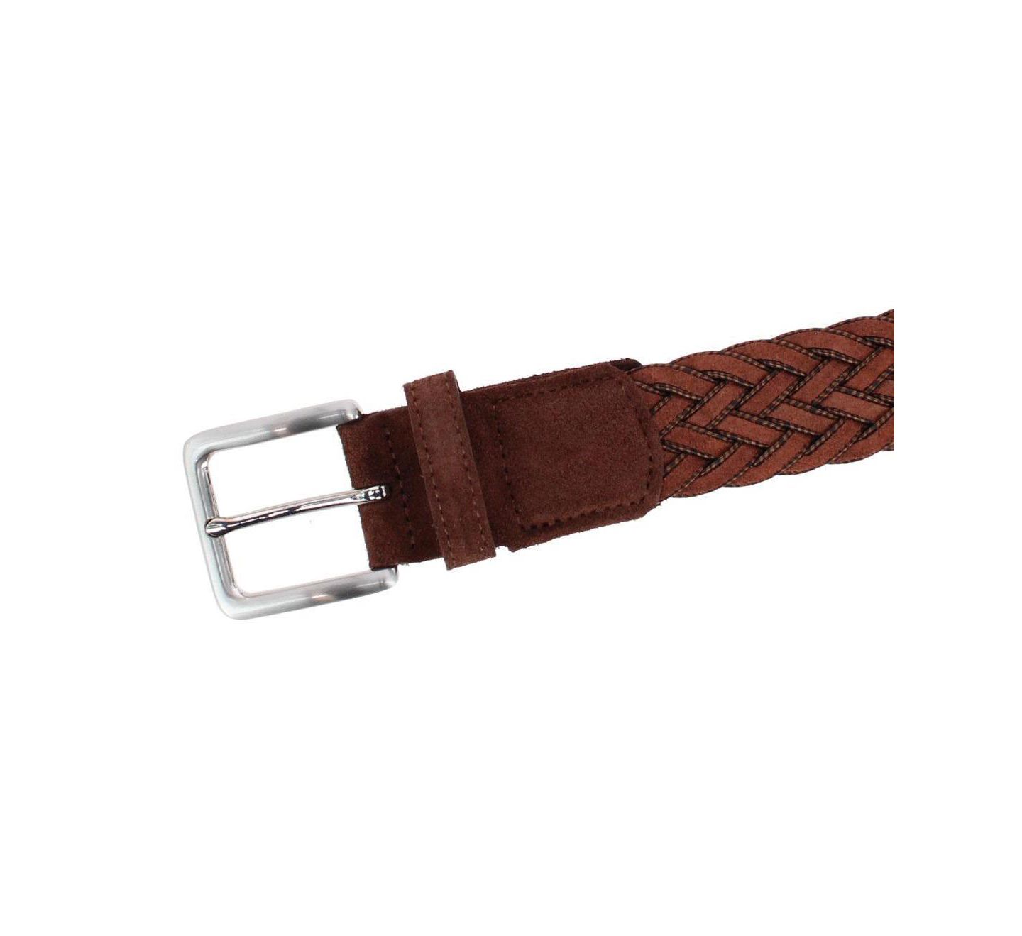 Мужской ремень TRAFALGAR Big & Tall Apollo Italian Braided Suede Versatile Belt, цвет: Светлый коричневый — фото 3