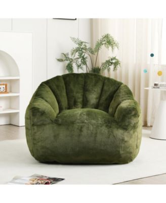 Bean Bag Sofa Chair with Armrests Stuffed High-Density Foam