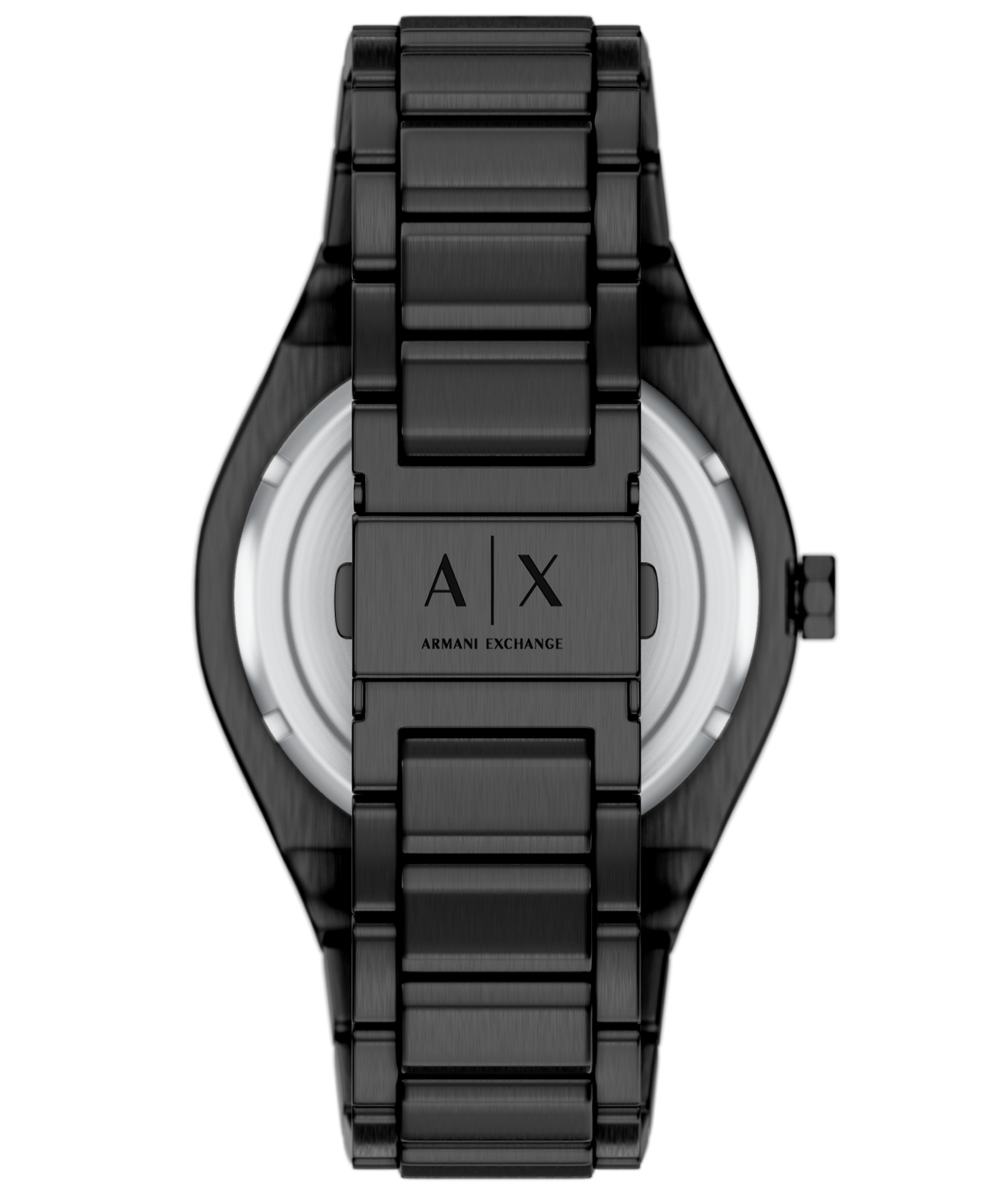 Armani Exchange Men's Sync Quartz Day-Date Black Stainless Steel Watch 42mm