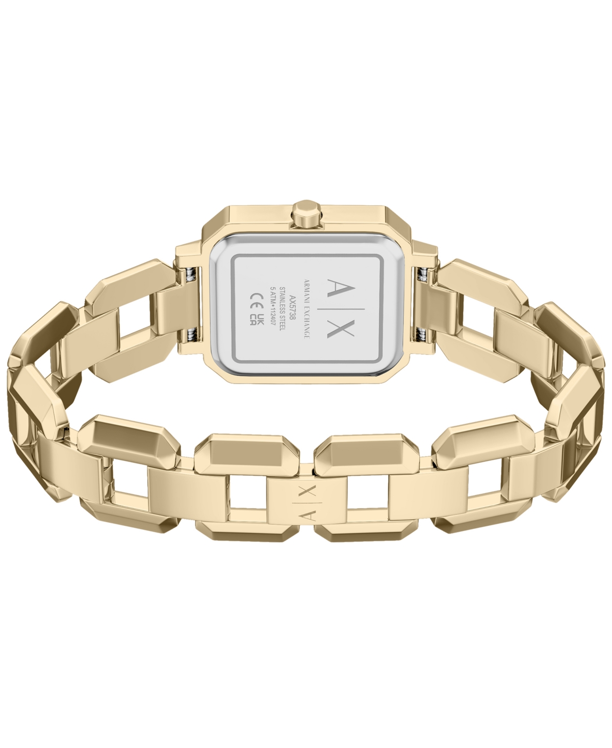 Armani Exchange Women's Na Quartz Gold Stainless Steel Watch 27mm