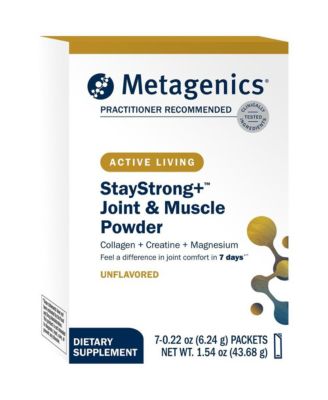 StayStrong Plus Joint and Muscle Powder Collagen and Creatine Monohydrate Blend Joint Comfort, Muscle Strength and Mobility 7 Stick Packs