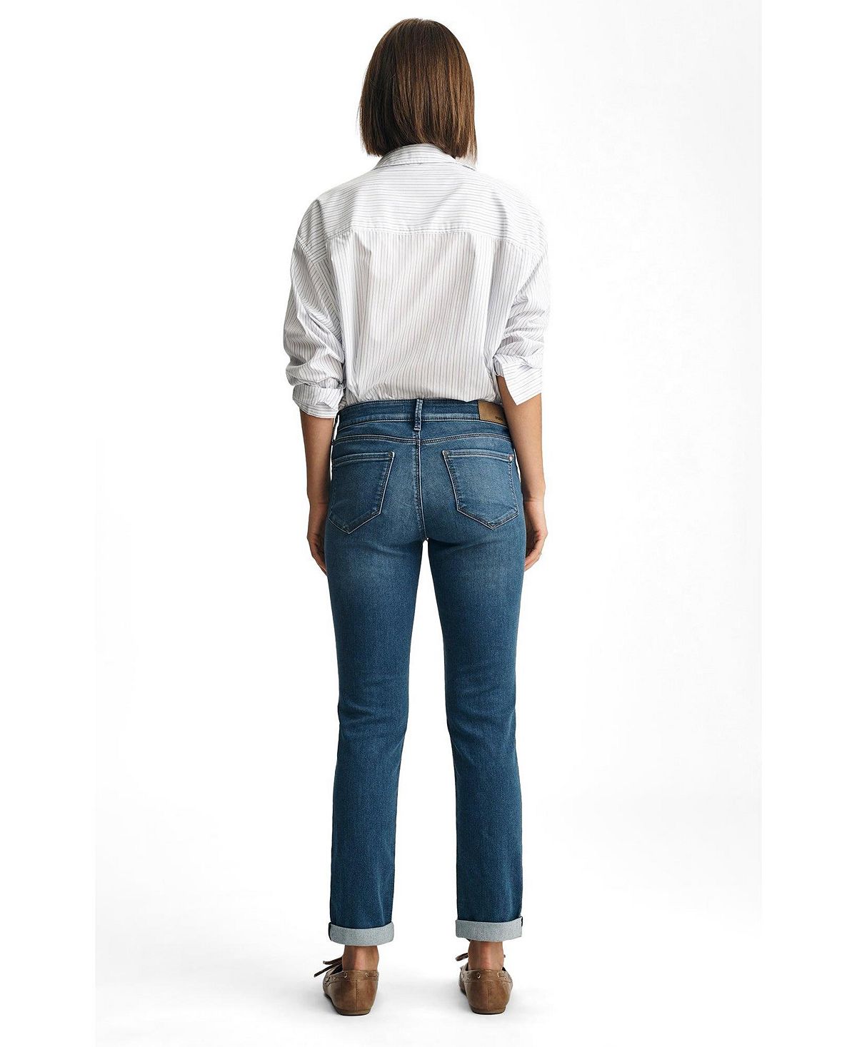 Mavi Jeans Women's Emma Mid Rise Slim Boyfriend Jeans view 3 — MAYCSS fashion products