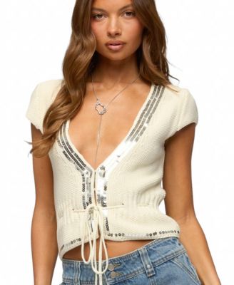 Women's Cate Sequin Knit Top