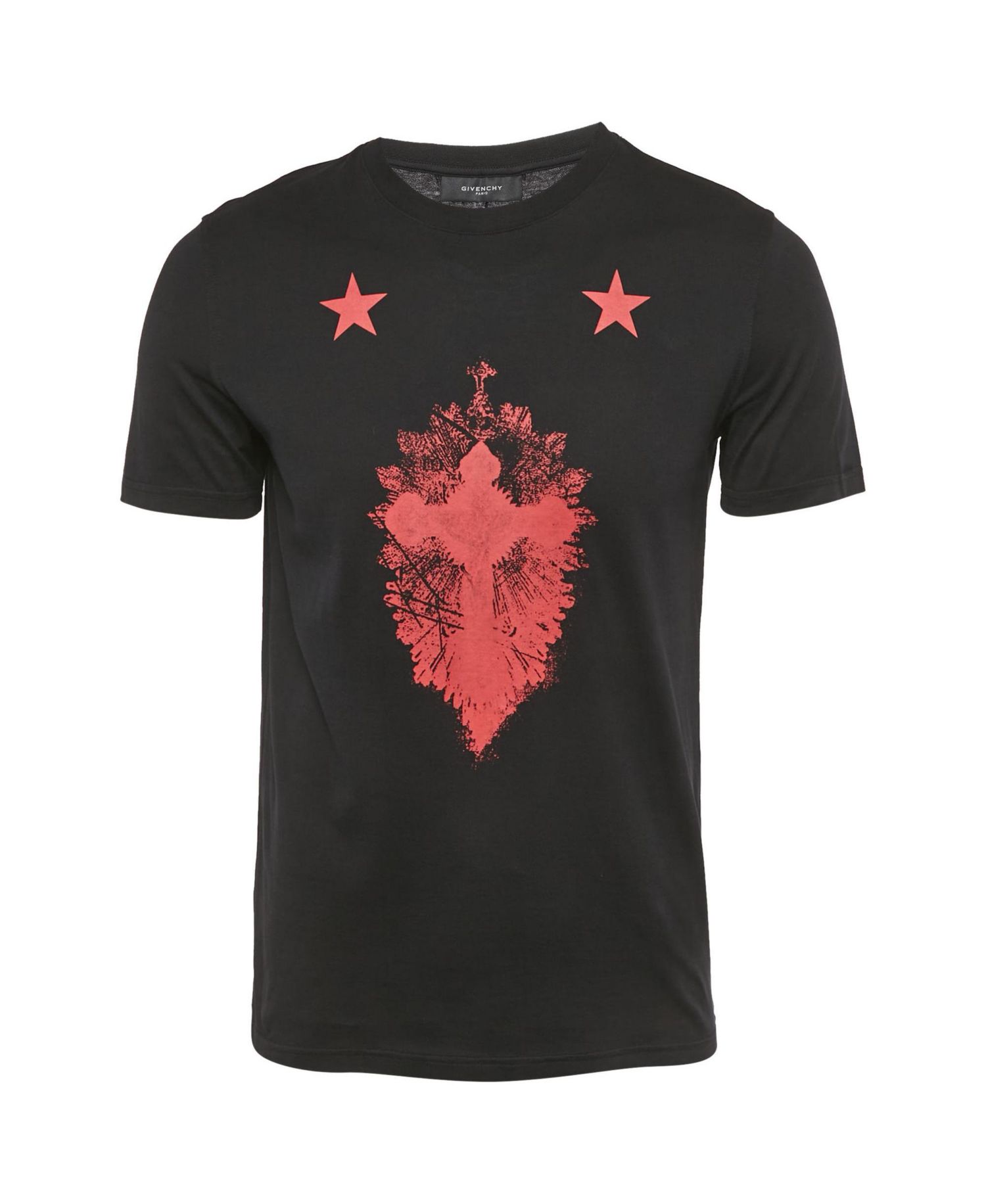 Men's Cross Print Jersey Crewneck T-Shirt