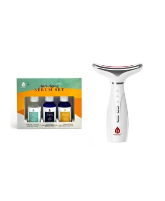 7 in 1 Facial Therapy Device and Anti Aging Serum Bundle