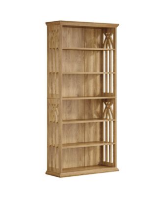 75 Inch Bookshelf with 6 Storage Shelves for Home Office