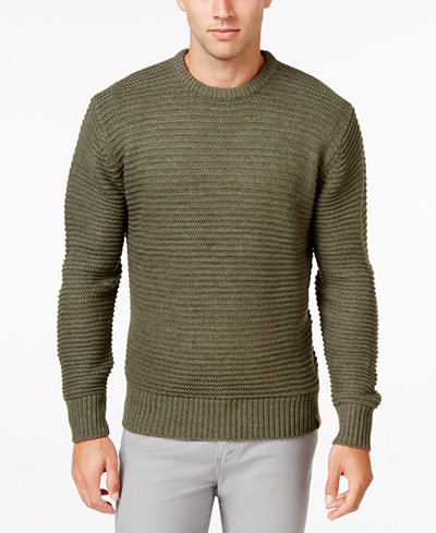 Weatherproof Vintage Men's Textured Stripe Sweater, Classic Fit