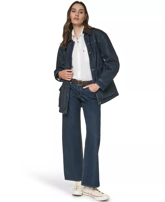 Women's Cinched Waist Barn Jacket - thumbnail 3