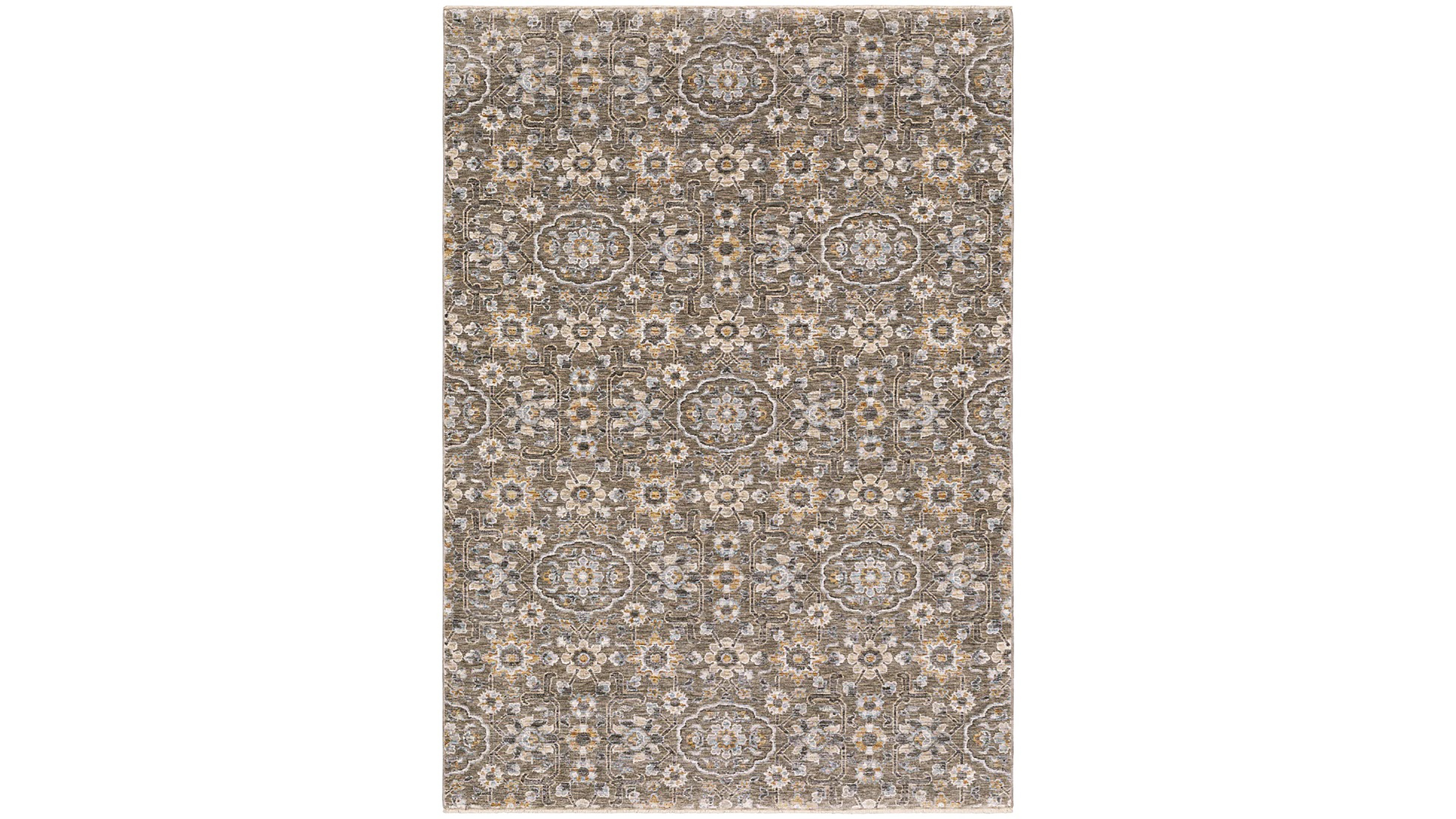 Oriental Weavers Maharaja 532D Gray and Tan 7'10" x 10'10" Area Rug