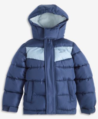 Toddler Boys' 2T-5T Hooded Fleece-Lined Colorblocked Puffer Jacket