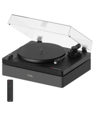 All-in-One Vinyl Record Player Turntable, Bluetooth 5.4, 120W 2.1 Speakers & Subwoofer, Hi-Fi 2-Speed Belt Drive, Isolation System
