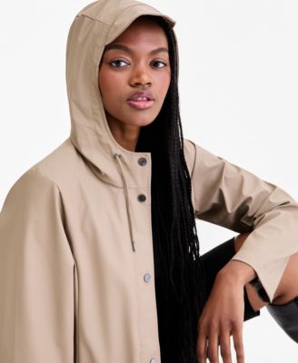 Endless Rose Women's Tie-Waist Anorak Jacket – Stand Collar & Snap