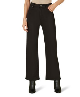 Women's Stretch Canvas Wide Leg High Waist Jeans